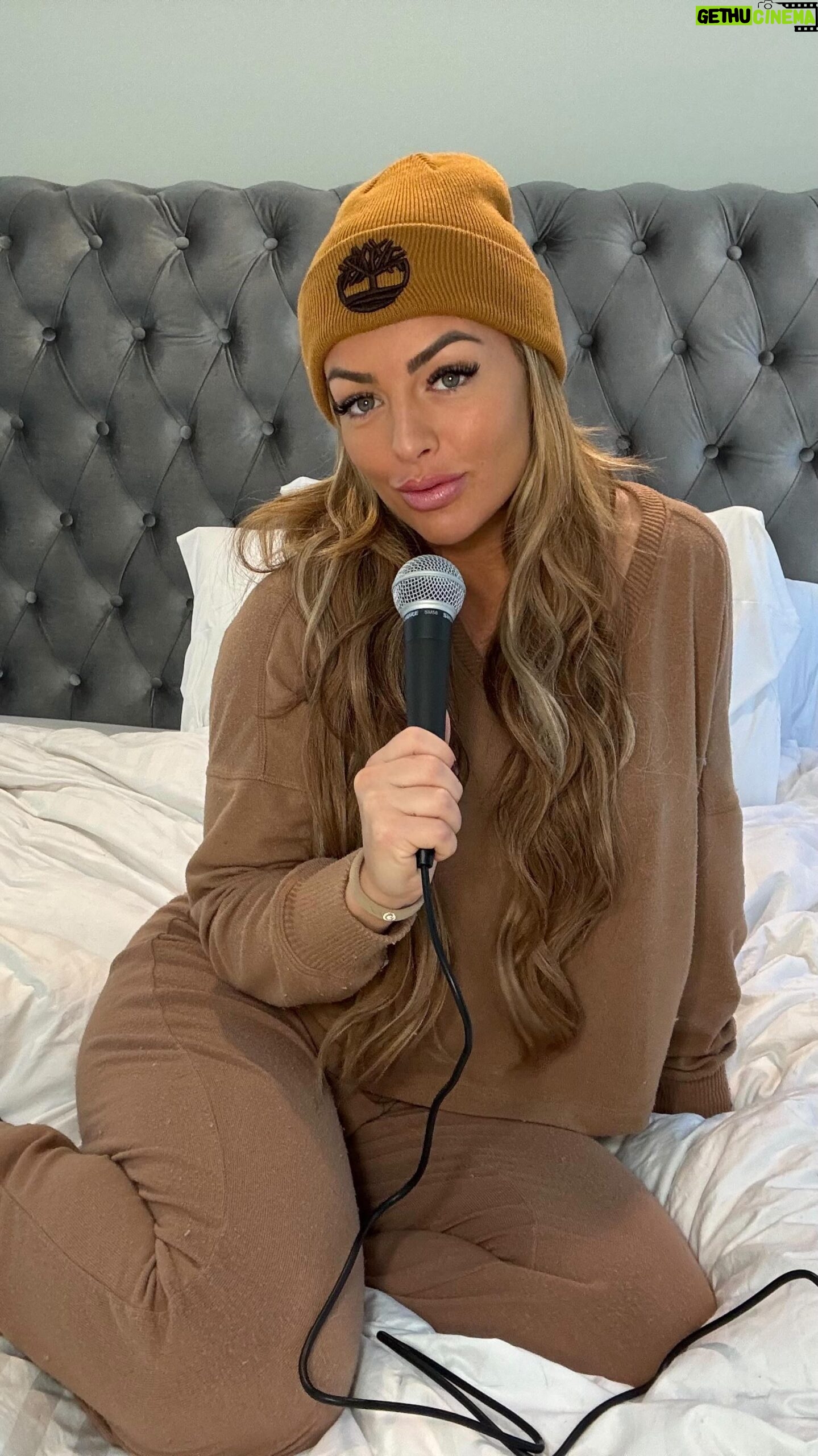 Mandy Rose Instagram - Does anyone else’s dog do this? 🐶 Brand new episode of the @poweralphaspodcast is out now and I am getting cozy in this episode. I chat behind the scenes tea on “Tough Enough” and “Total Divas”. So watch on YouTube or listen on Spotify and Apple Podcasts!