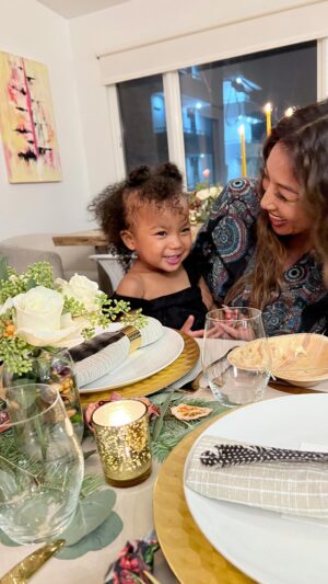 Jeannie Mai Instagram - Monaco and I wish everyone a happy Thanksgiving!! 🦃🤎