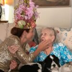 Kate Walsh Instagram – We got to celebrate The Queen @angela_embree aka Angela Catherine Bochetto Embree aka mom turning 90! ✨we were so happy & blessed to all be together and shower her with love, food, song and 🎂 ⭐️ a special thank u to @pretendplantsandflowers for making her very special 🌸 crown!!