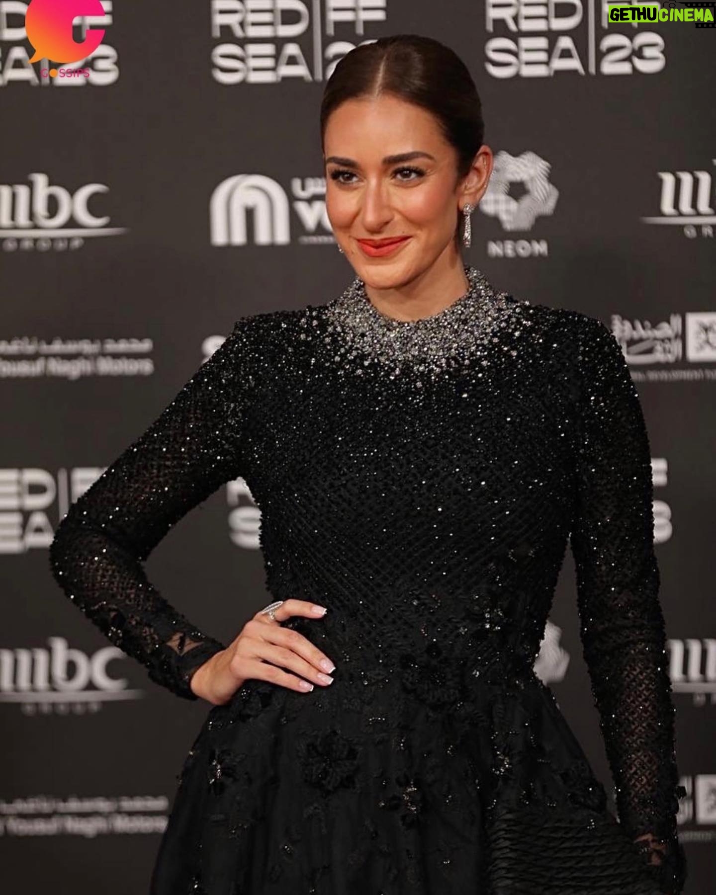 Amina Khalil Instagram - From the opening night at @redseafilms
For details about tonight’s look:
Styling: @islam.mitwally
Dress: @tonywardcouture
Jewels: @chopard
MUA: @nohaezzeldinmua
Hair: @alsagheersalons @ibrahim_eissa00 Can’t thank you all enough ! ♡