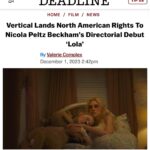 Nicola Peltz Beckham Instagram – After this five-year labor of love, it’s such an honor to be able to work with Vertical to share Lola, a heartfelt story of generational trauma, perseverance and unconditional love. I have such respect and gratitude for the incredible cast and crew who I had the pleasure of being on this journey with. It takes a village and I love our village. 

feb 9 💖🪽