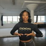 Coco Jones Instagram - Match with me for the holidayssss 🤎🎄My merch is on sale now, make sure y’all order it by 12/8 to get it in time for Christmas!