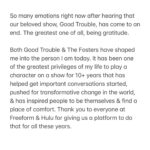 Cierra Ramirez Instagram – What a ride. Thank you from the bottom of my heart🖤