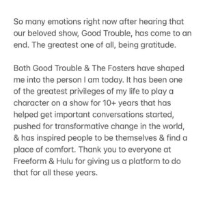 Cierra Ramirez Instagram - What a ride. Thank you from the bottom of my heart🖤