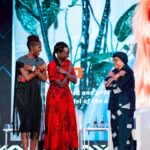 Danai Gurira Instagram - A definite highlight of this year for me was spending time with one of my personal Sheroes, Former President #EllenJohnsonSirleaf. As the first democratically elected female president on the African continent, she has trailblazed the path for female leadership. The example this Nobel Laureate set of bringing stability to Liberia after decades of war is one that stands as inspiration to women everywhere.

It was an honor beyond words to be a fellow honoree with her for the TIME100 Africa Impact Awards. An amazingly inspiring woman and she had some love for Wakanda too!