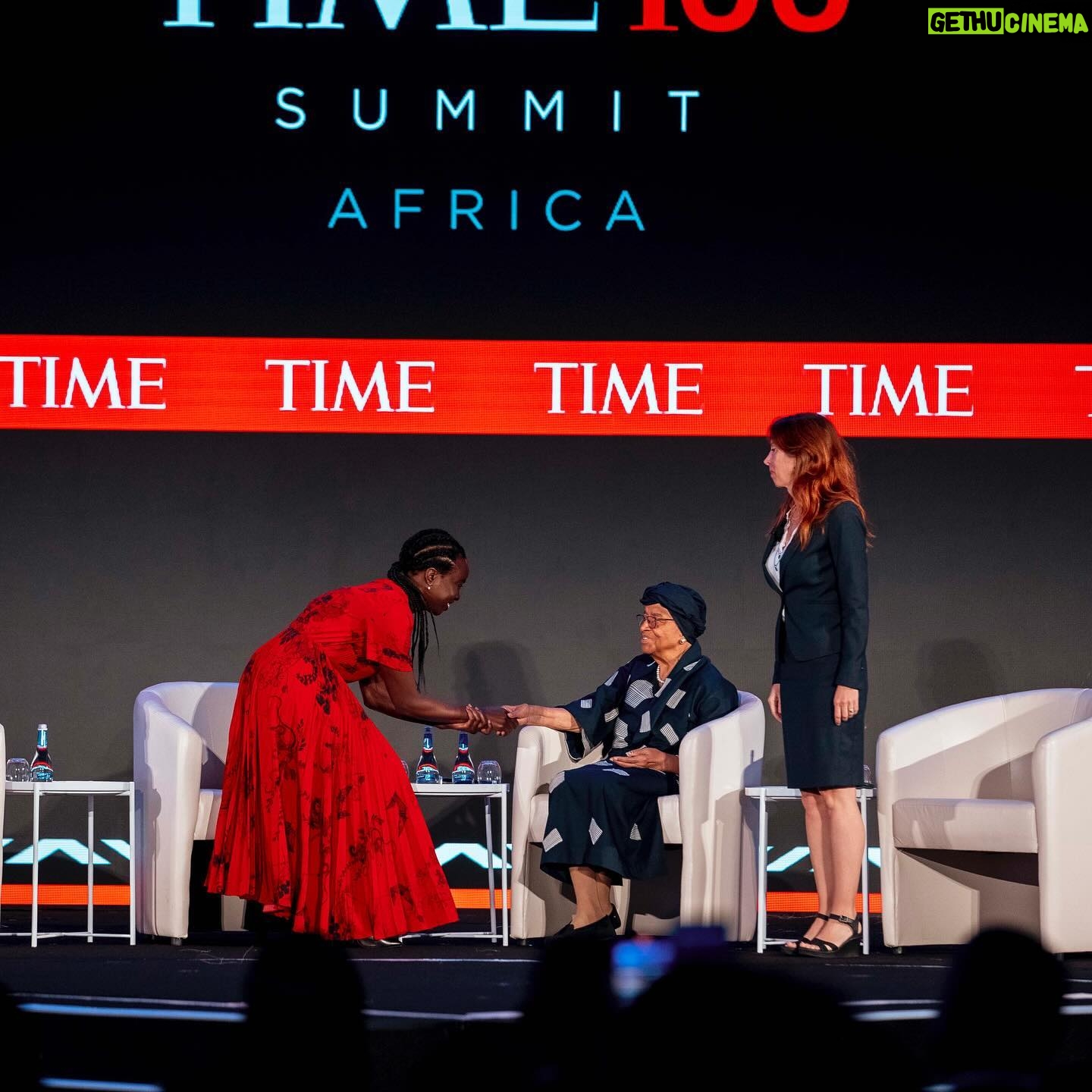 Danai Gurira Instagram - A definite highlight of this year for me was spending time with one of my personal Sheroes, Former President #EllenJohnsonSirleaf. As the first democratically elected female president on the African continent, she has trailblazed the path for female leadership. The example this Nobel Laureate set of bringing stability to Liberia after decades of war is one that stands as inspiration to women everywhere.
It was an honor beyond words to be a fellow honoree with her for the TIME100 Africa Impact Awards. An amazingly inspiring woman and she had some love for Wakanda too!