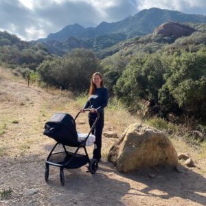 Bonnie Wright Instagram - Walking the local trails with Elio has been so special. His favourite place to nap is his Nuna Triv Next stroller  #myNuna #Nunafamily #Nuna