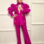 Erra Fazira Instagram - One and only Primadona Malaysia Erra Fazira @errafazira in #asyrafarrif custom fushia purple suit with statement sleeves for The Masked Singer 2023 
🩷🩷🩷
Makeup @kasihcicie 
Hijabstylist @mr_asyrafffff 
Pa @sharendrarazak 
.
#suit #blazer #ladiessuit #photography #picuture #makeup #artist #malaysianartist #themaskedsingermalaysia  #errafazira  #maskedsinger #maskedsingermalaysia #maskedsingerS4