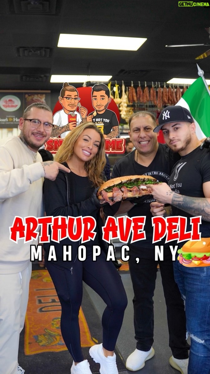 Mandy Rose Instagram - WE ALMOST GOT THROWN OUT OF @arthuravedeli_ because of NICKY😂
SNACK TIME! at @mandysacs family deli the @arthuravedeli_ with our guy @giovannipaolony who made a delicious sangwheech with their fresh ingredients!
Chicken cutlet
Prosciutto
Mozzarella
Broccoli Rabe
Balsamic Glaze
GO CHECK THEM OUT!
Be sure to follow: @arthuravedeli_ @livinglikesmalls @francisvolpe @mandysacs @giovannipaolony
#west