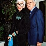 Iris Apfel Instagram - missing my holiday party date ❤️🎄 #flashbackfriday
