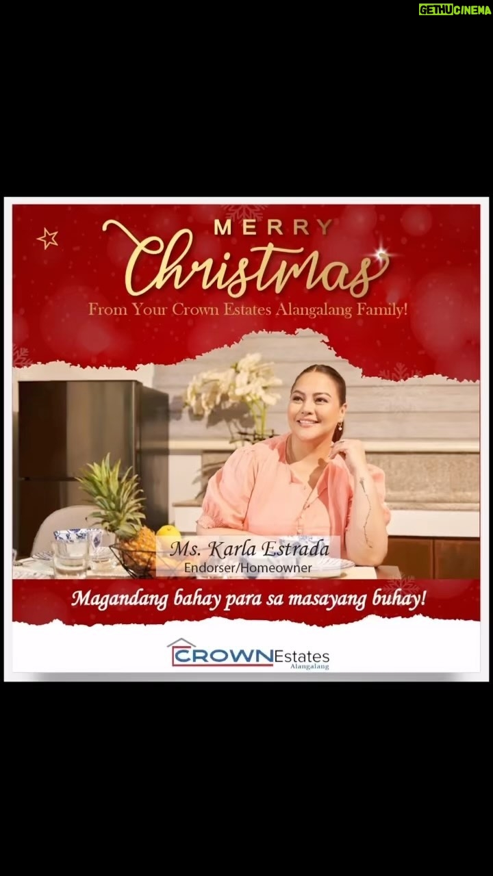 Karla Estrada Instagram - MAGANDANG BAHAY PARA SA MASAYANG BUHAY!!! VISIT CROWN ESTATES HOMES PARA MAY BAGO KANG BAHAY NGAYONG PASKO!🎄🎄🎄🎄🎄🎄🏘️🏘️🏘️🏘️
