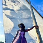 Danai Gurira Instagram - Sailing the seas, African girl style. Happy Holidays everyone! 🇰🇪 @mekatililidhow #africanwomanownedbusiness #womanowned