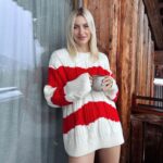 Lena Gercke Instagram - 1 more day 🥰 Wearing santa‘s colours already 🧑‍🎄