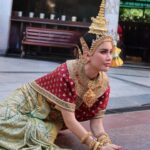 Praya Lundberg Instagram - รำถวายพระพรหมเมื่อวานค่ะ @pom_vinij @klauaydoeshair 🇹🇭