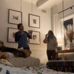 Camilla Luddington Instagram - New Years Eve with kids..
1. Using the kid’s karaoke Christmas present
2. Drinking canned Margaritas 
3. Pretending the East Coast NYE feed is really for the west coast too.
4.  Getting excited when “get low” by Flo Rida came on, on the CNN feed