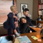 Katherine McNamara Instagram - I cannot even begin to express the joy these photos bring to my heart. 🩵 This Scooby gang is a ball of energy, a big hug, and more importantly - the most super sleuths around! 🔎 All my love and gratitude to these fine folks. Catch #TrueJustice: Family Ties @hallmarkchannel TOMORROW Jan 12 9/8c! 🎥 🍿