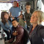 Katherine McNamara Instagram - I cannot even begin to express the joy these photos bring to my heart. 🩵 This Scooby gang is a ball of energy, a big hug, and more importantly - the most super sleuths around! 🔎 All my love and gratitude to these fine folks. Catch #TrueJustice: Family Ties @hallmarkchannel TOMORROW Jan 12 9/8c! 🎥 🍿