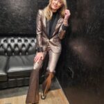 Fearne Cotton Instagram - AD Sparkly suit for tonights @samsunguk event. 
Guys, I'm out of the house and its night time. 🌙
Make up by my dear mate @justinejenkins
Suit I've had for years.
