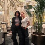 Chanel Iman Instagram – Last night in Paris together🇫🇷 🙌🏾 8 years of friendship 🙏🏽 Sisters for life ❤️