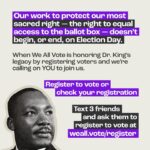 Mayim Bialik Instagram – Did you know that #MLKDay is the ONLY holiday recognized by Congress as a national day of service? 🙌 Join me and @WhenWeAllVote in doing ONE thing today that will make a BIG difference in your community all year: register to vote! Head over to weall.vote/register now.