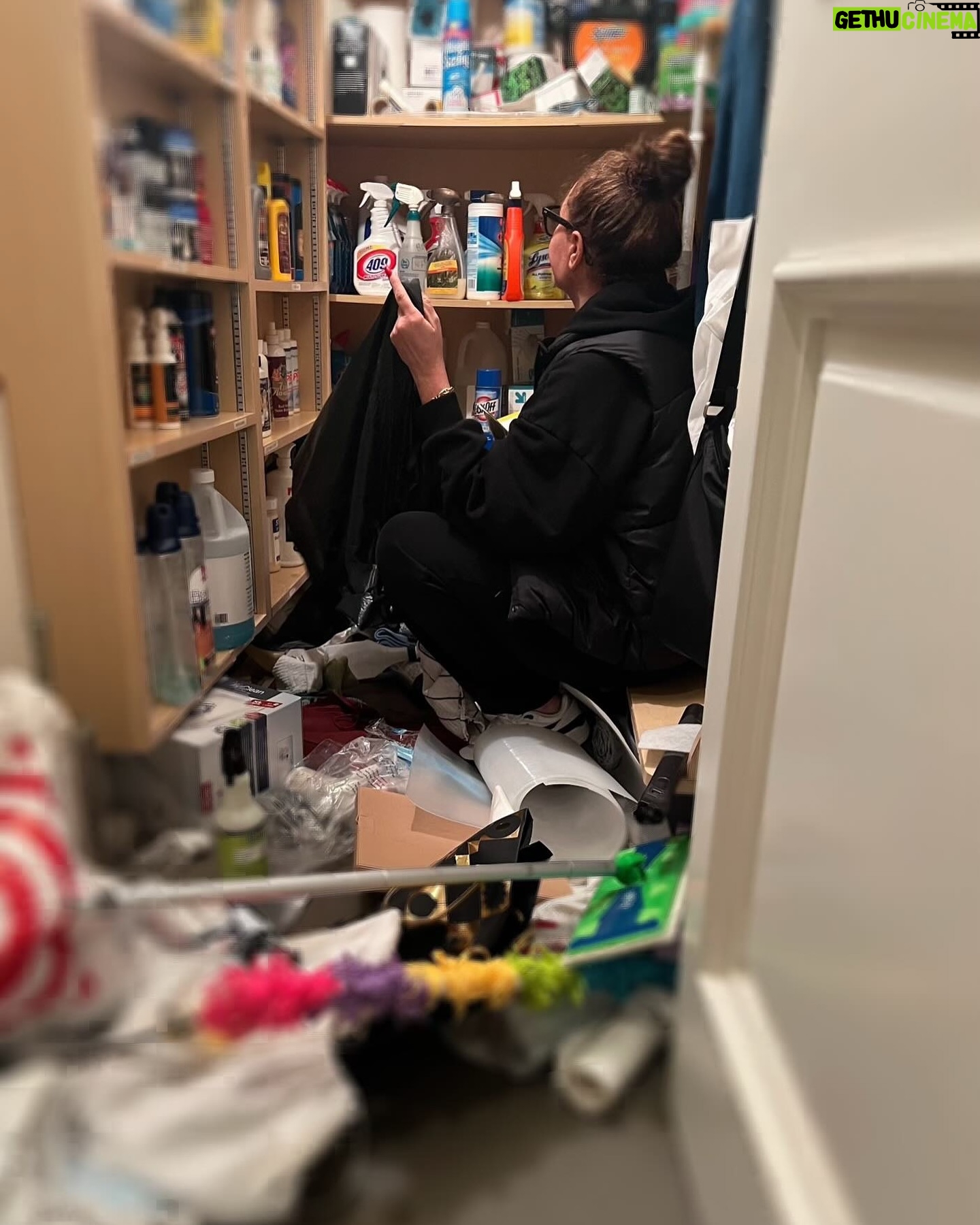 Leah Remini Instagram - I’m just a girl thinking about why I started cleaning out my cleaning closet...
