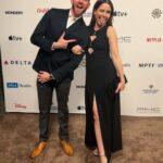 Sophia Bush Instagram - The night before ✨ Such a joy to celebrate this year’s incredible storytellers. Danced in vintage with friends and a buddy of 20 years on my arm (swipe!)

How wild it is that after our first show together, we’re costars again @bryangreenberg! I can’t wait for the world to see @junction_film. #TheNightBefore #Junction #JunctionFilm #EmmysWeekend