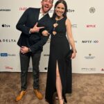 Sophia Bush Instagram - The night before ✨ Such a joy to celebrate this year’s incredible storytellers. Danced in vintage with friends and a buddy of 20 years on my arm (swipe!)

How wild it is that after our first show together, we’re costars again @bryangreenberg! I can’t wait for the world to see @junction_film. #TheNightBefore #Junction #JunctionFilm #EmmysWeekend