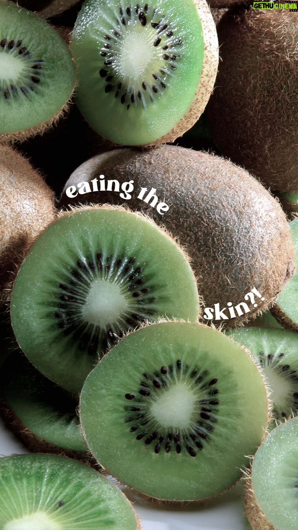 Daniella Monet Instagram - Which food should I do next? 🤔
Have to admit…not bad. It was hard to get over the fuzzy exterior but it was actually pretty tasty!
Why am I eating the skin of a kiwi? Because Trina would…duhhh🤪
Just kidding. It’s because…
•the skin of a kiwi is rich in fiber, which is great for your digestion!
•it’s packed with vitamin C! More than the actual green part.
•the antioxidants!!
Also, should I make this a series? If you think I should, drop your name suggestions below!
if you want to read about more fruits/veggies that have edible skin, comment SKIN ✨
I’ll send you a Daniella’s Digest article all about eating the skin- some might shock you!
