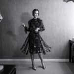 Sarah Paulson Instagram – Thanks for having me 
@latenightseth 
Makeup: @jameskaliardos 
Hair: @jacobrozenberg 
Styling: @karlawelchstylist 
@prada