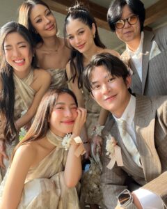 Violette Wautier Instagram - รักทั้งคู่ชิบหาย เจ้าบ่าวเจ้าสาวหล่อสวยมาก น้ำตาไหลเป็นลิตร 555555 ดีใจกับทั้งคู่ พวกเทอแม่งเกิดมาคู่กันจริงๆ เห็นมาตั้งแต่เริ่มจนวันนี้ ฮื้อออออ เป็นวันที่มีความสุขมากเลยอ่ะ (นี่กูพิมพ์กูก็ร้องไห้อีกแล้ว) เพื่อนคนแรกของกลุ่มหนูแต่งงานแล้วค่าาาา อีกอย่าง เพิ่งรู้ว่างานแต่งกลางวันมันturnt ได้ขนาดนี้ สนุกโคตรรรรร พร้อมสนุกต่ออีกรอบวันนี้ค่ะ รักที่สุด #herManhisNatty