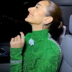 Amina Khalil Instagram - Full of joy on the way to JOY AWARDS 2024 ! 
@joyawards.official @riyadhseason 

Had so much fun bringing this look to life ! 💚 
Full look by @givenchy 
Diamonds by @graff @attarunited 
Styled by @mohamedashraff 
MUA @nohaezzeldinmua @charlottetilburyarabia 
Hair @alsagheersalons @shekooo160