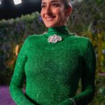Amina Khalil Instagram - From the @joyawards.official’s red carpet 💫
💚
Full look by @givenchy 
Diamonds by @graff @attarunited 
Styled by @mohamedashraff 
MUA @nohaezzeldinmua @charlottetilburyarabia 
Hair @alsagheersalons @shekooo160