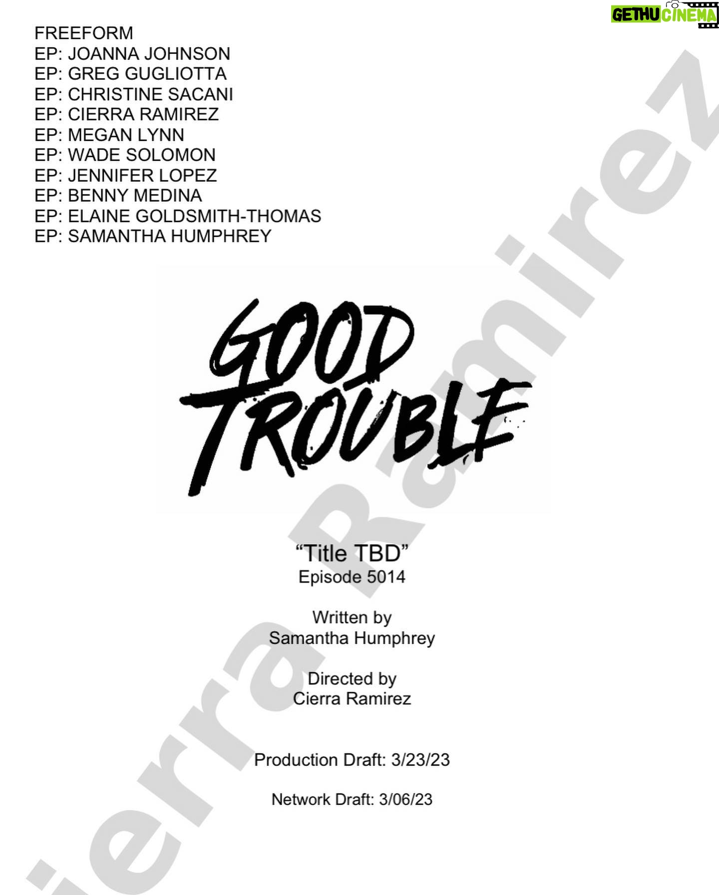 Cierra Ramirez Instagram - Wow….what is my life?!? Tonight is my DIRECTORIAL DEBUT on @goodtrouble!!! BIG thank you to everyone who helped make this happen! @freeform @jjjoannajohnson #chrissacani @coffomatic I love you, & will forever be grateful for your trust & support while I took one of the biggest leaps in my career. #SamanthaHumphrey you wrote the best script that was soo fun to dive into, in a whole new way for me. @marcofargnoli_dp, my incredible DP-what a time it was to get a glimpse into your amazing brain! Thank you for all of the knowledge & giving me a space to feel heard & safe to take risks! @nisbetpeters you absolute rockstar- I don’t know what I’d do without you or your guidance…. (I’d also probably never yell action lol) @traynorland.. thank you for giving me a boost of confidence whenever I needed it. it means the world. @editor_geoff, it’s not often an actor gets to be a part of the post production process. It was so thrilling to see you in action & I can’t thank you enough. You helped make this episode sparkle!!! To my cast-thank you for your endless support & willingness to play-every single one of you is masterly & you shine through the screen. Having worked with this crew over the past 5 years (some even 10!!!) I’ve always been in awe of the way everyone’s individual talents & the way they come together & create the absolute magic that is our show. Being able to see them in their element, & in a different light than usual was a gift! Honestly I could go on forever about y’all….but thank you endlessly for wanting to see me win every step of the way. Tune into tonight’s brand new episode at 10/9c on @freeform, next day on @hulu!
(p.s. sorry to those I forgot to tag!! ILY!!!)
