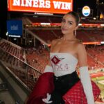 Olivia Culpo Instagram - That was fun 😊 thank you @kristinjuszczyk for the amazing fit and @christianmccaffrey for being you