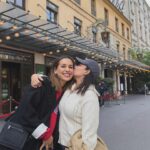 Hend Sabry Instagram - Happy birthday to my sister from another mister ❤️💃🏻💃🏻🧿🧿🪬🪬🥰🎊 I love you and I am very proud of the Woman you are blossoming into 💚💚💚 je T’aime Fattouma @fatmaabada