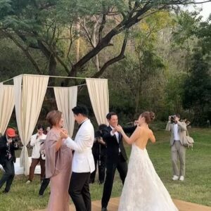 Violette Wautier Instagram - So much love was in the air. You guys are truly a perfect match. I’m so happy for you guys🥹❤️ Love you mak mak mak mak. By the way best wedding ever! #herManhisNatty