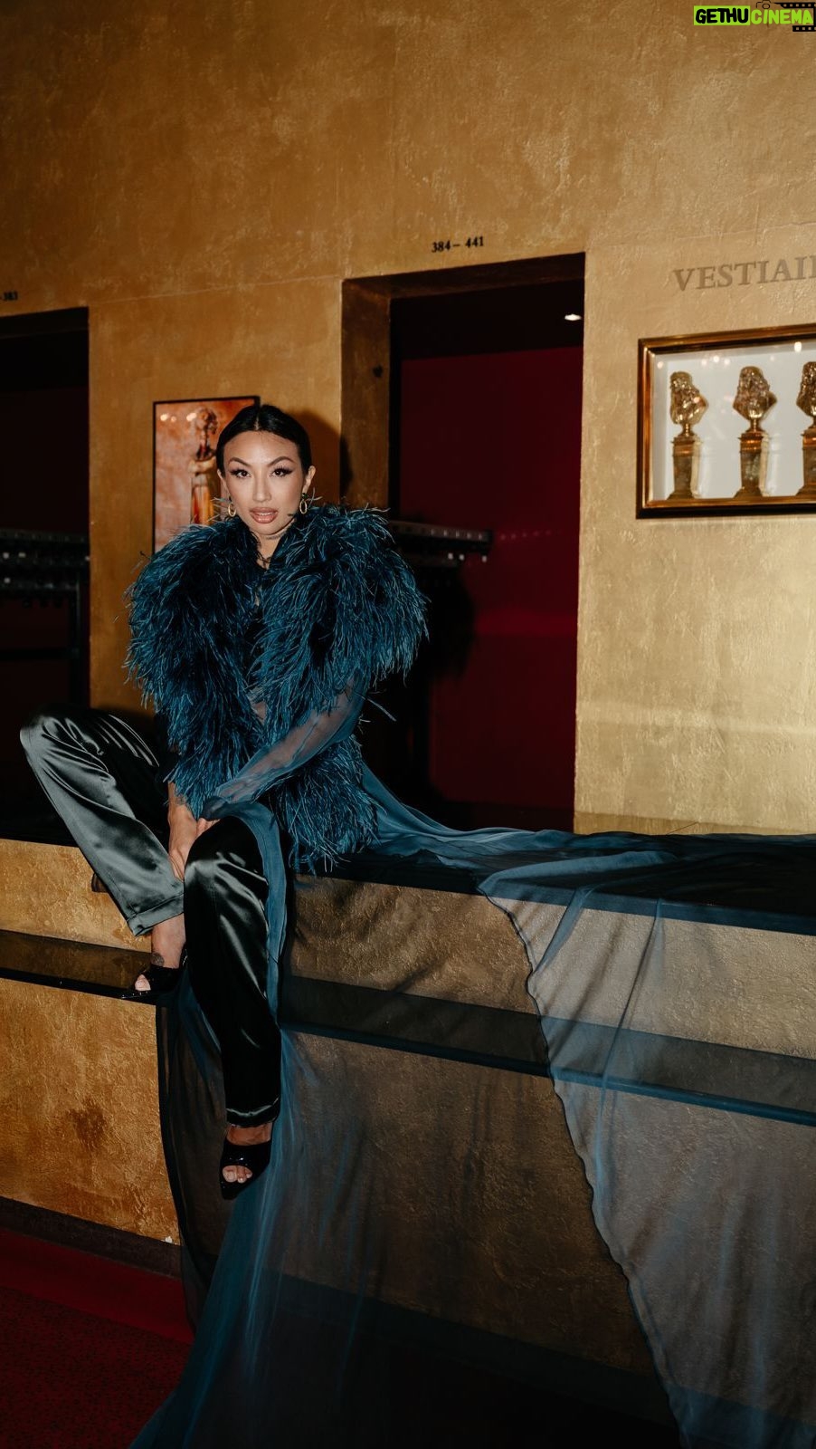 Jeannie Mai Instagram - Stepped into a realm where darkness meets elegance, @julienfournie created a symphony of shadow and style for his collection. I am beyond proud to witness the unveiling of my dear friend’s masterpiece. ♠️ #VAMP ♠️Congratulations beautiful 🖤🖤🖤