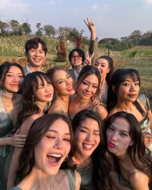 Violette Wautier Instagram - So much love was in the air. You guys are truly a perfect match. I’m so happy for you guys🥹❤️ Love you mak mak mak mak. By the way best wedding ever! #herManhisNatty