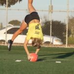 Kinsey Wolanski Instagram - Constant debate on this throw in…… illegal or legal? ⚽️ 

#messi #soccer #football #sports #worldcup #championsleague #girls #colombia🇨🇴