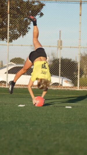 Kinsey Wolanski Instagram - Constant debate on this throw in…… illegal or legal? ⚽️ 

#messi #soccer #football #sports #worldcup #championsleague #girls #colombia🇨🇴
