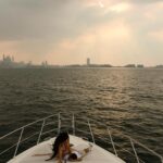 Lamitta Frangieh Instagram - Special sunset with my Love 🤎 by @eliterentalsdubai 
Where luxury and simplicity meet.. 

 📸 @hossamelhalwagy_photography 
.
.
.
#yaghtlife #momandson #dubai #lifestyle #yaghtingclub #sunsetlovers #romance #momentsforever #lovestory #lamittafrangieh #luxury