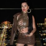 Lamitta Frangieh Instagram - Weekend style @FashionNova 🤎
- Mocha faux leather jacket “ remind me later”
- brown top “ keep on going “
- mini skirt “ brienne washed faux “ 
.
.
.
#fashionnovaembassador #fashionnovapartner #fashionnovababe #fashionnovacurves #fashionnovadress #lamittafrangieh #usa
