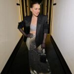 Anna-Maria Sieklucka Instagram - Berlin calling
.
.
.
Styled by @konradgodlewski 
Skirt & Bra @nue_studio 
Shoes @lesilla 
Purse @benedettabruzziches 
Mua & Hair by me 🤓
#berlinale