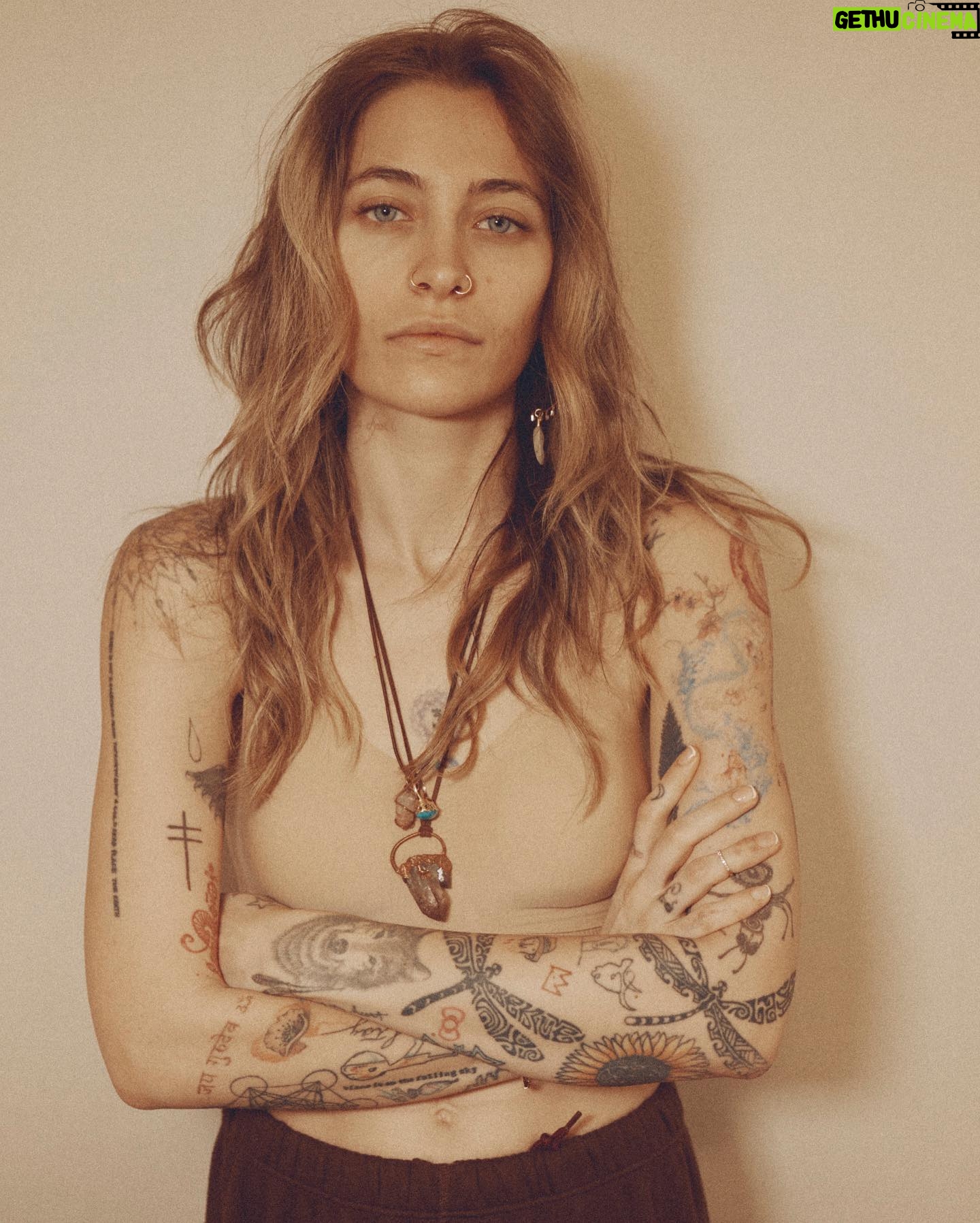 Paris Jackson Instagram - in love with my alter ego, thanks to @coverfx Total Cream Foundation #coverfx #tattoocoverup #fullcoverage #grammys