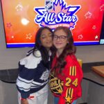 Anna Cathcart Instagram - channeled my energy from the last photo all weekend long🤝 thank you @nhl for a trip filled with good times and good ol’ hockey #NHLallstar