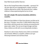 Nicola Coughlan Instagram – Stand with Children 
Sign their open letter to Rishi Sunak and Keir Starmer to call for a #CeasefireNow