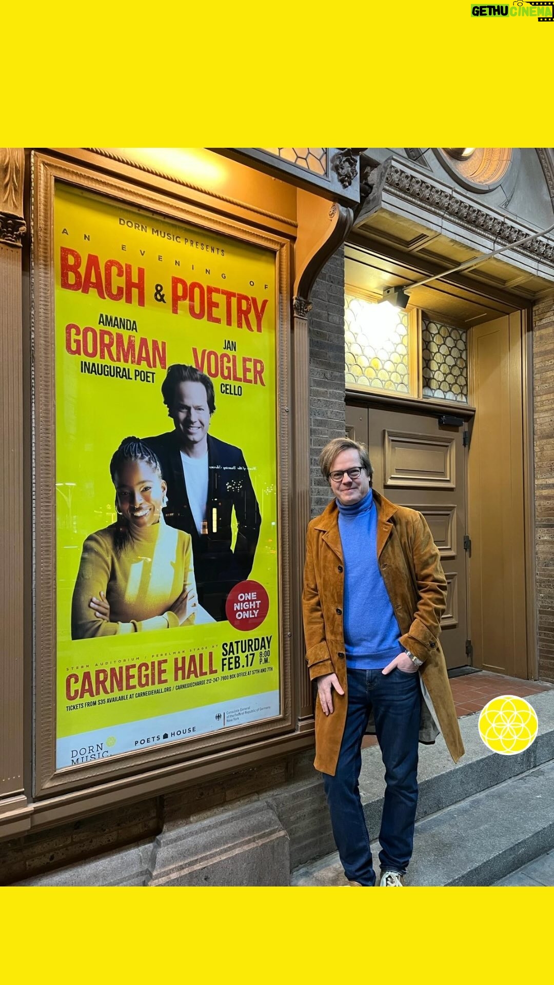 Amanda Gorman Instagram - The poster is up at @carnegiehall!! 💫✨ This means we’re truly in the home stretch leading up to the BIG EVENT on SATURDAY, FEB 17 at 8PM
💛
@janvoglercello and @amandascgorman
AN EVENING OF BACH & POETRY
📍 @carnegiehall - Stern Auditorium / Perelman Stage
With each rehearsal, meeting, and call, the entire team is getting more and more excited for this incredibly special event. ✨
Do you have your tickets yet??
A few sections are nearly sold out, but there’s still a good selection available if you grab them fast.
🎟️ start at only $35
Link 🔗 in @dornmusic Bio ⬆️
🎵 BACH - Suite for Violoncello No. 1 in G Major, BWV 1007 I. Prélude - performed by Jan Vogler
🎤 GORMAN - “In This Place” - performed by Amanda Gorman
#amandagorman #amandagormanpoetry #janvogler #bachcellosuites #bachandpoetry #carnegiehall @poets_house @germanyny_ #carnegiehalldebut #somethingsomeday #nycconcerts #dornmusicpresents #dornmusic