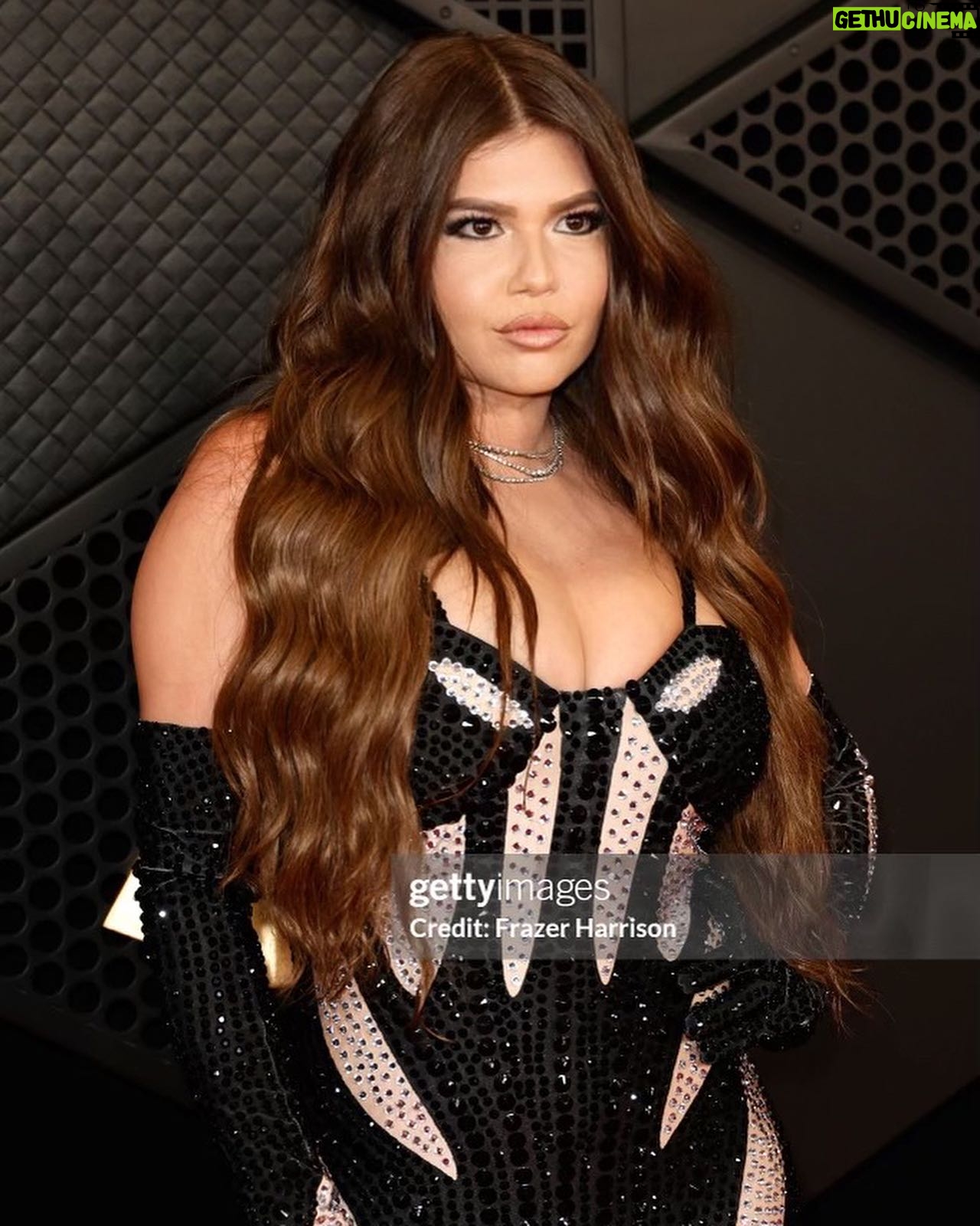Chanel West Coast Instagram - The face in slide 1 is how I felt making it on the red carpet in time and slaying it! The traffic was insane and I didn’t want to miss my first #Grammys carpet so I got out of the car and decided to walk, because I make shit happen and let nothing stop me. After walking a mile in a literal hurricane I couldn’t believe my hair and makeup was still in tact😂💪🏼🙏🏼 (thankfully I used my jacket as my umbrella) my boyfriend however got drenched and I felt so bad. I told him when I win my first Grammy one day, I’m going to thank him for attending the Grammys with me as a mop because he knew how much it meant to me 🥹🙏🏼💕 #bestboyfriend #bestnightever Fave 1/2?