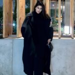 Praya Lundberg Instagram - ALAIA rainy day nights 🖤