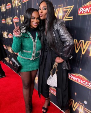 Cynthia Bailey Instagram - spent my valentine’s day easing on down the road to support my girl @kandi last night!🪄
#thewiz is soooo good! 
i was blown away by all of the incredible performances! 
definitely a must see! 
congrats kandi! 
i am sorry i tricked you and told you i couldn’t make it & surprised you!😜

my outfit: @derekwarburton closet